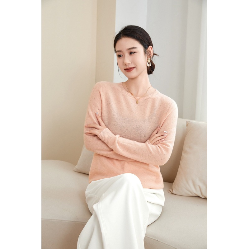 Womens Long Sleeve Solid Color Premium Pullover Sweater 91% Wool 9% Lurex – Wool Sweater and Womens Sweater price