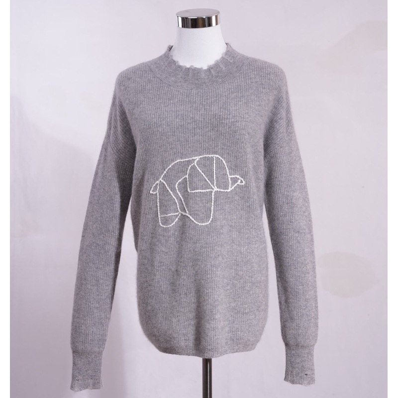 Womens Sweet Chic Embroidery Thin Pullover Sweater – Premium 100% Cashmere – Cashmere Sweater and Womens Sweater price