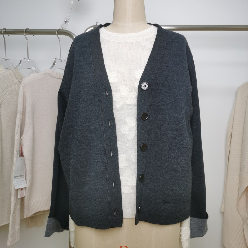 100% Wool Womens Cardigan Sweater Winter and Autumn Apparel – Wool Sweater and Womens Sweater price