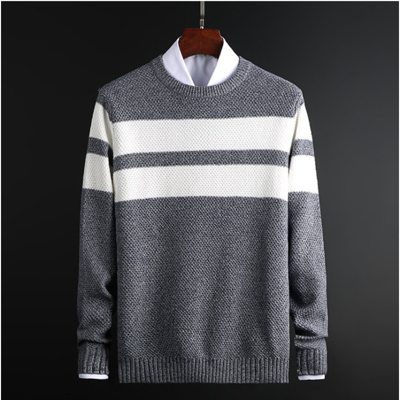 Autumn Winter O-Neck Casual Warm Men Cotton Knitted Pullover Sweater – Plus Size Mens Sweaters and Mens Winter Sweaters price