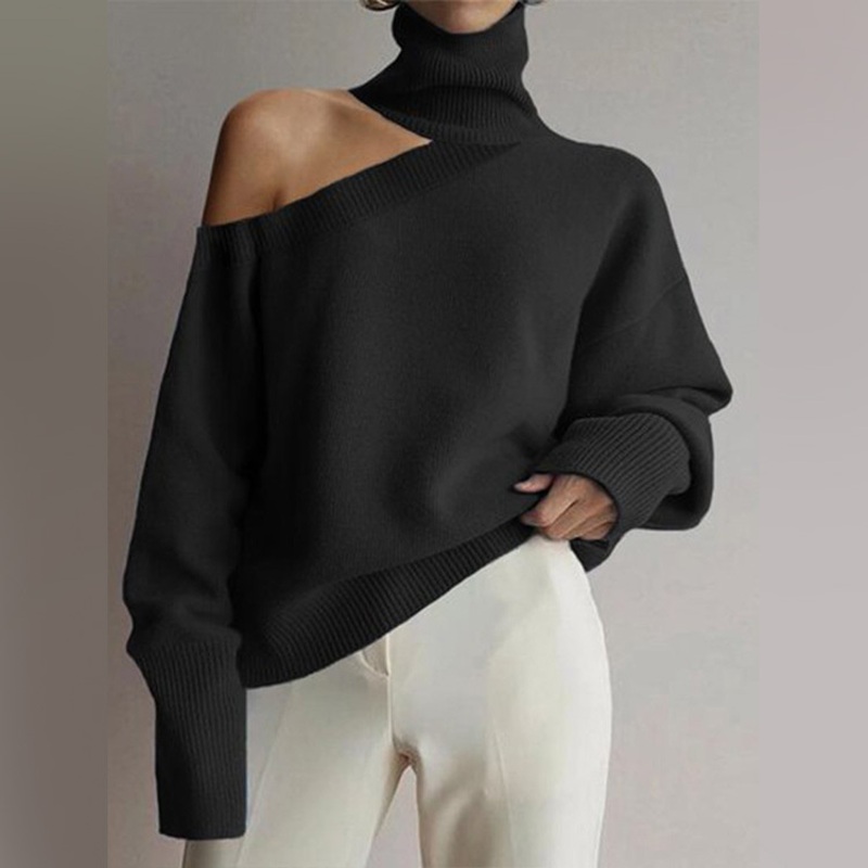 Autumn Winter Women Turtleneck Loose Oversized Pullover Sweaters – Plus Size Sweaters and Loose Knit Sweater price