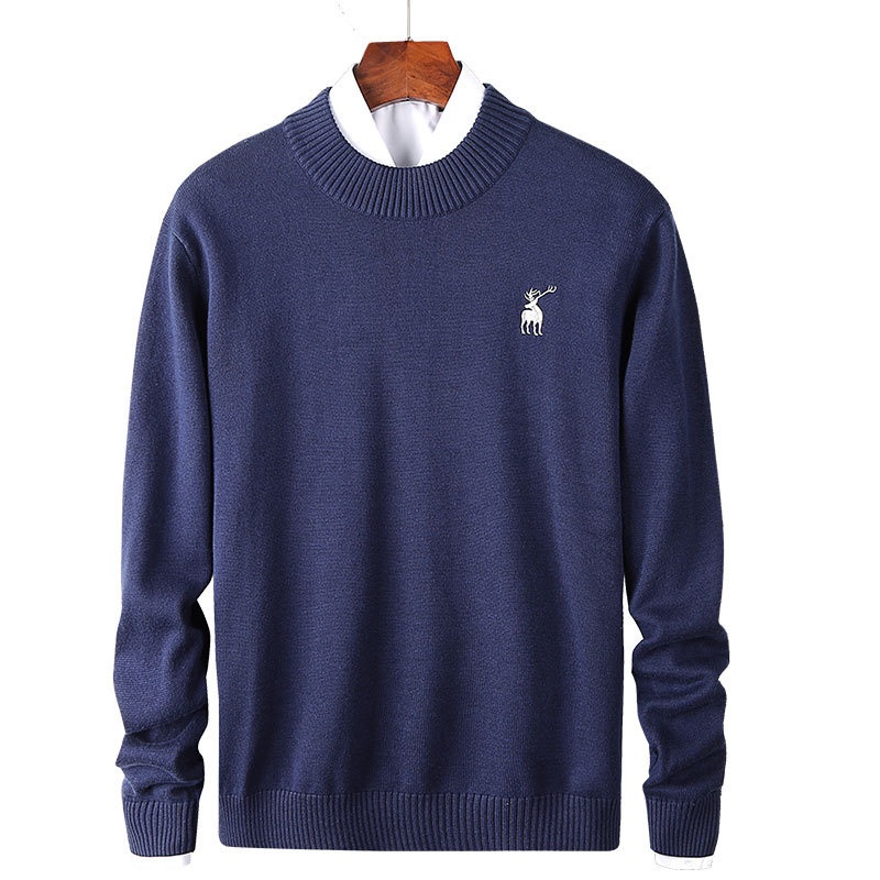Nnr Custom Logo Solid Hoodless Couple Side Seam Crewneck Pullover Jacquard Knit Plus Size Mens Sweaters – Men Sweater and Sweater price