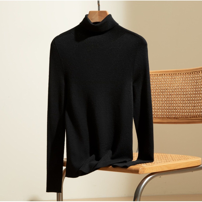 Womens Seamless Turtleneck: 100% Ultra-Thin Merino Wool Thermal Knitwear – Wool Sweater and Womens Sweater price