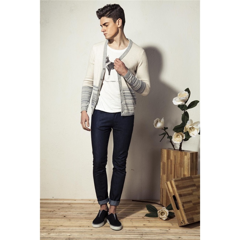 100%Cotton Fashion V-Neck Knit Men Cardigan Sweater with Button – Cardigan and Sweater price