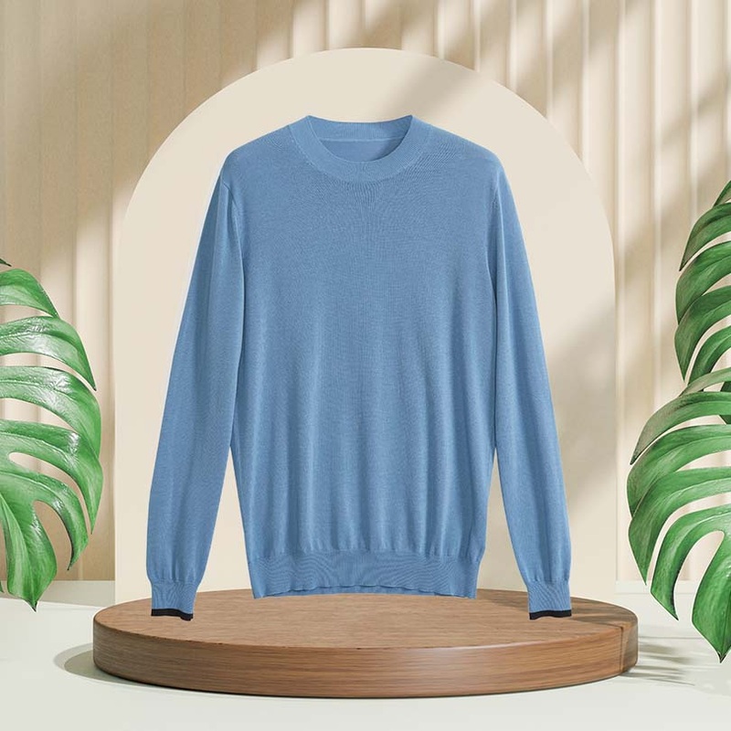 2025 Hot Sale Mens 100% Cashmere Hoodie Sweater Custom Logo Long Sleeved Casual Knitted Wool Pullover for Winter – Wool Sweater and Cashmere Sweater price