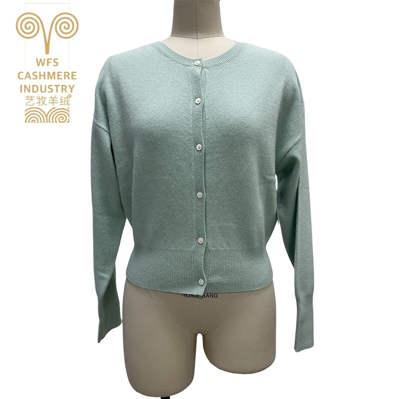 Fall Winter Womens V-Neck Knit Top Pure Color Loose Pullover Sweater Single Breasted Closure Front New Arrival Wholesale – Cardigan and Knitted Cardigan price