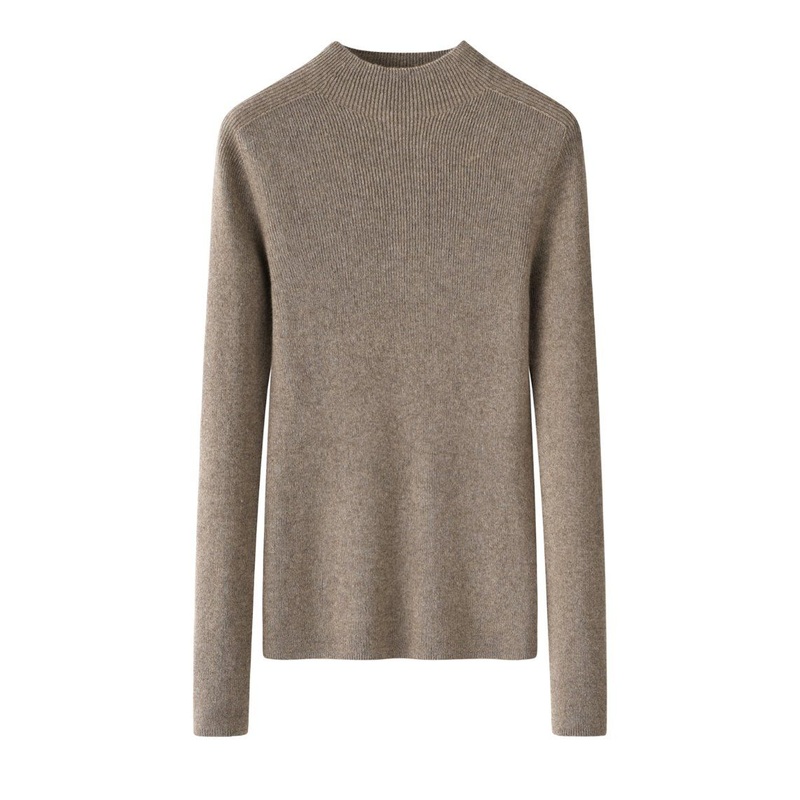 Premium Merino Wool Knit Ladies Fashion Half Turtleneck Pullover Jumper Sweater – Sweater and Womens Sweater price