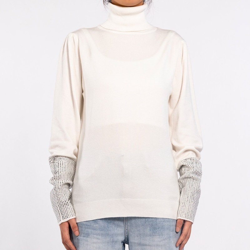 Spring Hot Rhinestone Loose Long Knit Lapel White Sweater for Women – Womens Fall Fashion 2023 and Cable Knit Sweater Women price