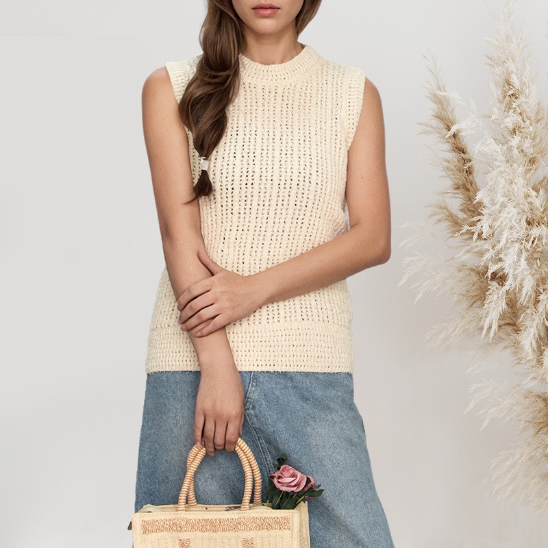 Womens Sweater Vest Solid Daily Cotton Sweaters for Women – Women Sweater and Bamboo Sweater price