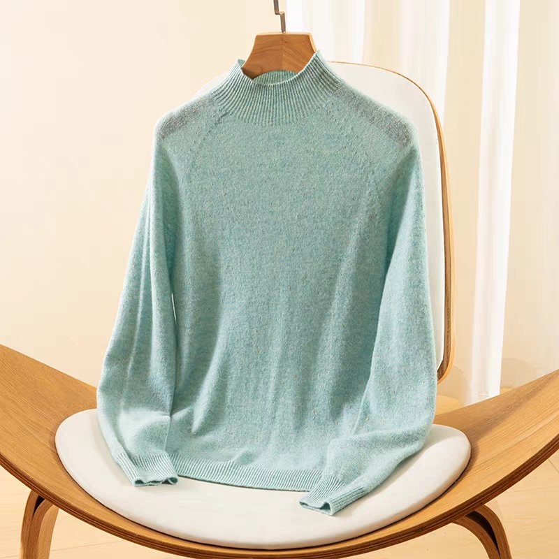 100% Wool Womens Premium Jumper/Pullover Sweater Pure Color – Wool Sweater and Womens Sweater price