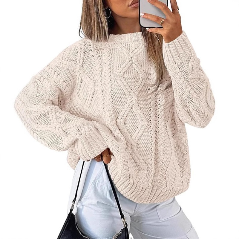 High Quality Cozy Wool Knitted Sweater for Women Winter Thermal Turtleneck Sweaters for Women – Sweaters for Women and Women Pullover price