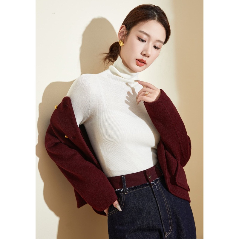 Premium Merino Wool Womens Solid Color Pullover Sweater – Wool Sweater and Womens Sweater price