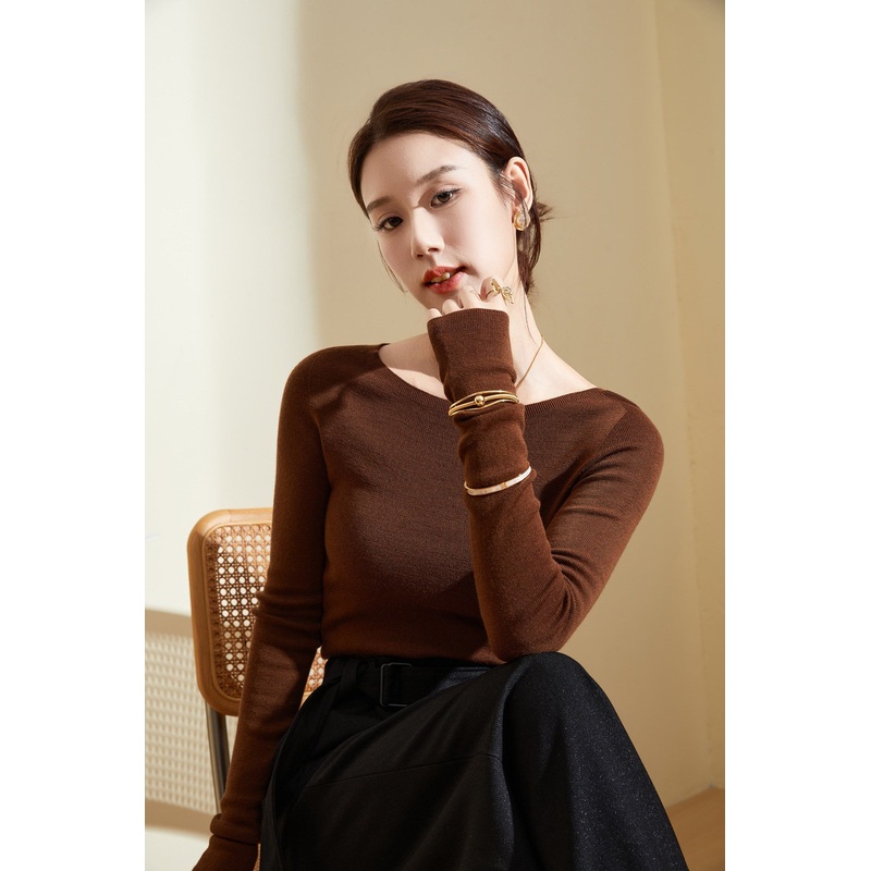 Spring and Fall Womens Leightweight Pullover Sweater Knitting Slim Fit Base Layer – Wool Sweater and Womens Sweater price