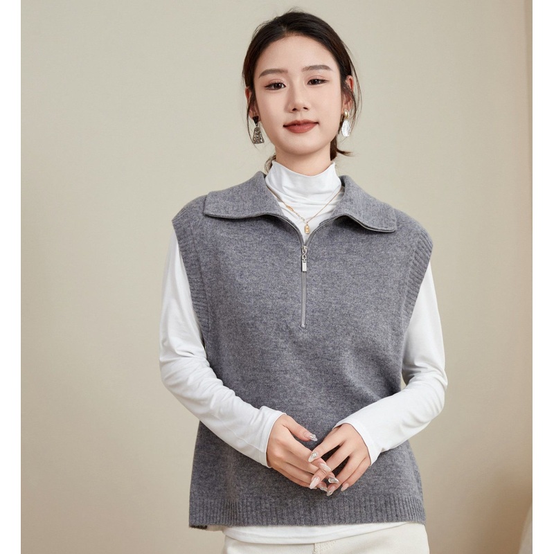 Womens Solid Color 100% Wool Sleeveless Sweater Pullover Vest – Wool Sweater and Womens Sweater price