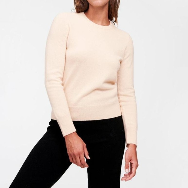 100% Cashmere Ladies Classic Fashion Crew-Neck Pullover Sweater – Sweater and Cashmere price