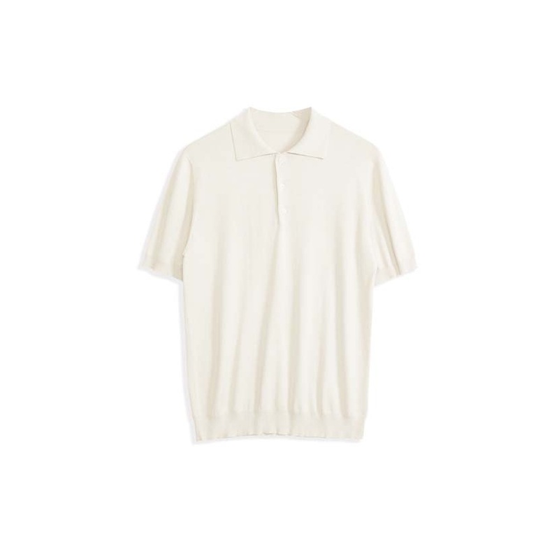 2025 Summer New Arrival Luxury Mens 100% Cashmere Outdoor Polo Shirt Short Sleeved Cashmere Sweater for Men – Cashmere Sweater and Pullover Sweater price