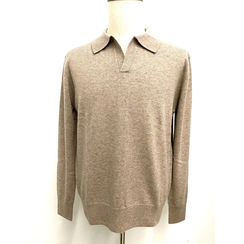 Autumn Winter Mens Classic Fashion Superfine Merino Wool & Cashmere Polo Sweater – Sweater and Cashmere price
