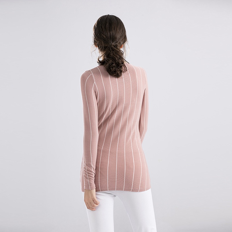 Fashionable Womens Striped Sweater – Anti Pilling Pullover Yarn Dye Quality – Fashionable Dye and Womens Dye price