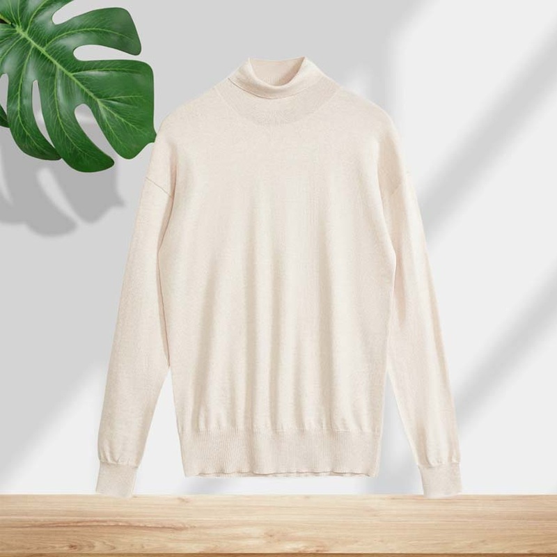 Mens Basic Woolen Long Sleeve Pullover Sweater New Spring Autumn Collection Comfortable Breathable Solid Color Pure Cashmere – Pullover Sweater and Cashmere Sweater price