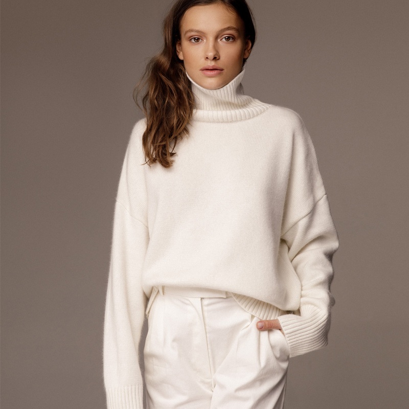 Multi-Colored Viscose Turtleneck Sweater  Loose Fit Pullover for All Seasons, No MOQ Limited Sweater – Loose Fit Sweater and Multi-Colored Sweater price