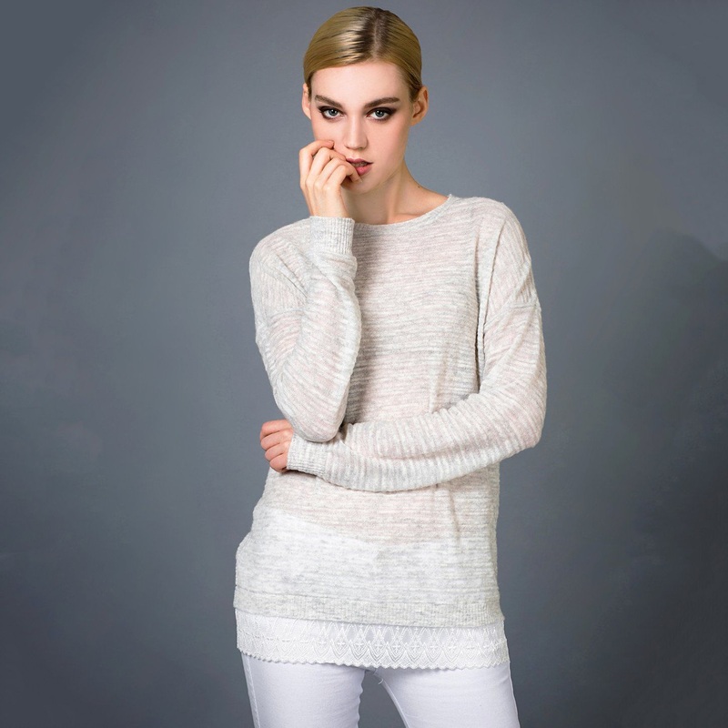 Womens Fashion Silk Cashmere Blend Knitwear Pullover Sweater for Autumn Spring Collections – Sweater and Cashmere price
