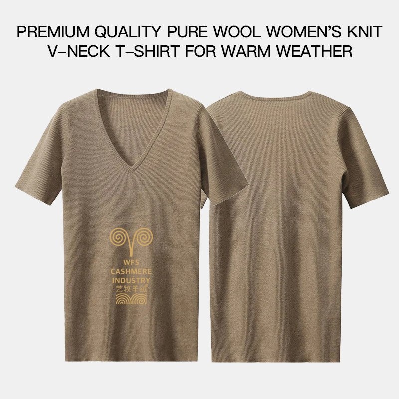 2025 Custom Logo OEM & ODM Women 100% Cashmere Short Sleeves – Pure Wool and Natural Yarns price