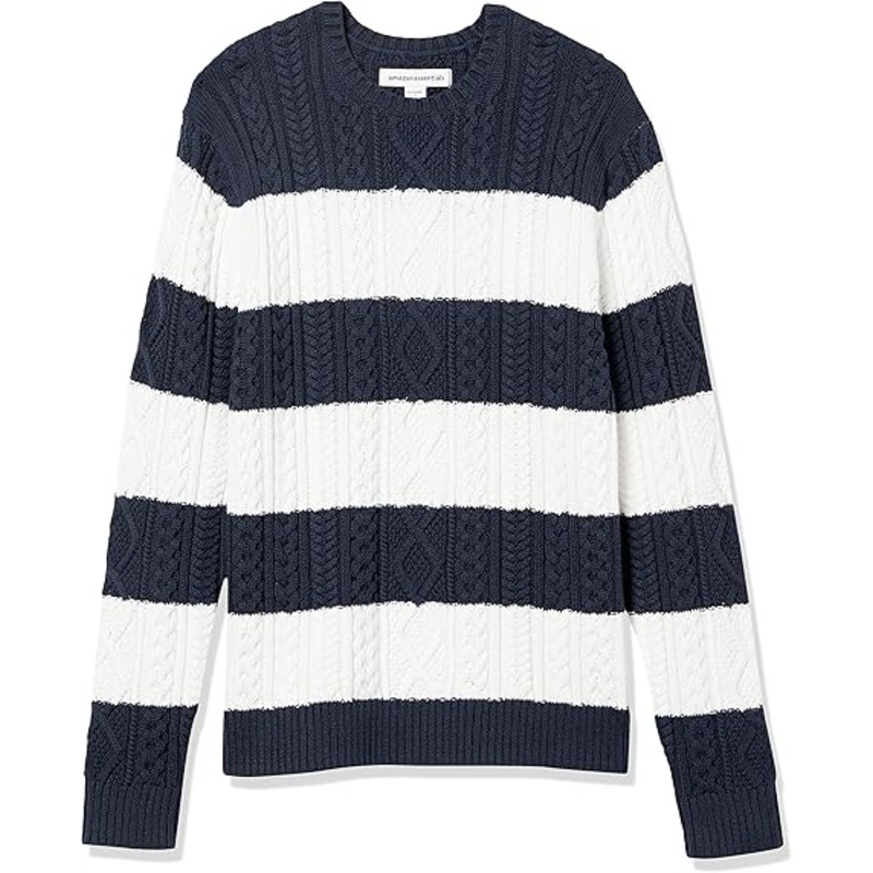 Men Long Sleeve Pullover Knitted Sweater – Men Sweater and Cable Crewneck Sweater price