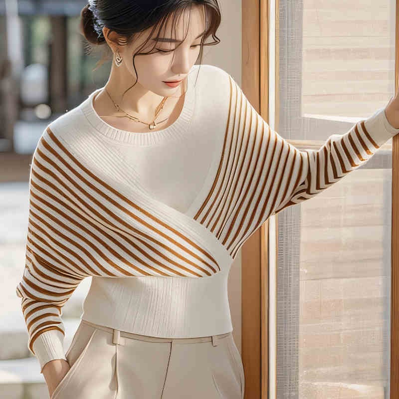 Wholesale Women Sweet Doll Collar Solid Color Sweater Cardigan Autumn Winter Knit Tops Simple Short Coat Casual Sweater – Ladies Dolman Sweater and Women Pullover price