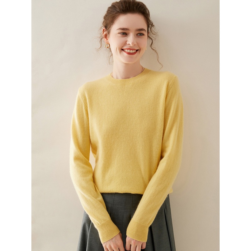 Womens Autumn and Winter Cashmere Fashion Inside Round Neck Sweater – Everyday Clothing and Lady Garments price