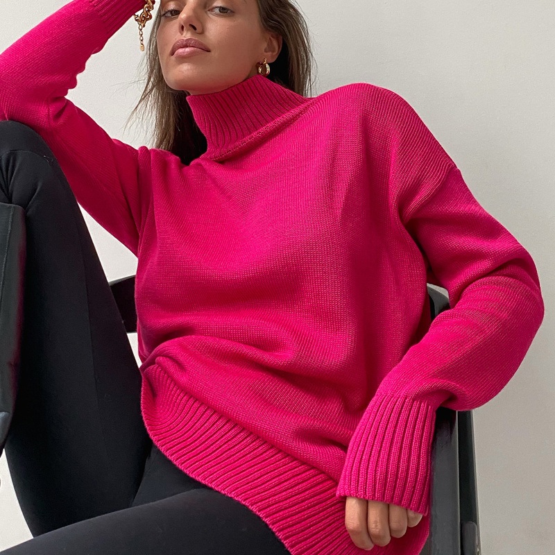 Casual Winter Viscose High Neck Sweater, Women&rsquor; S Viscose Soft Knit High Collar Sweater – Casual Winter Sweater and Viscose High Neck Sweater price