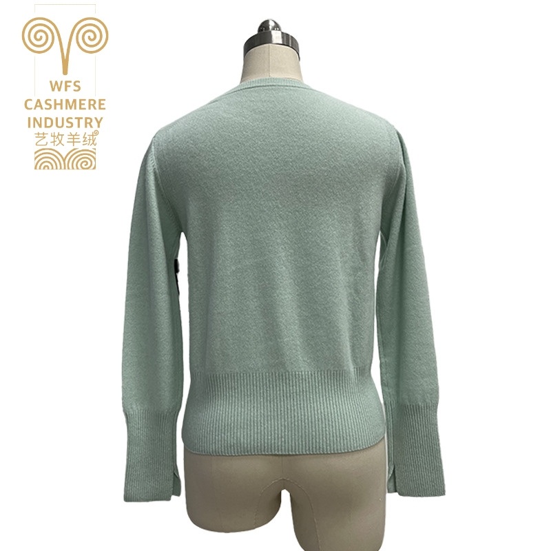 Custom Logo Womens Sweaters Long Sleeve Crew Neck Ladies Casual Knitwear Pullover Solid Color Sweater for Women – Cardigan and Knitted Cardigan price