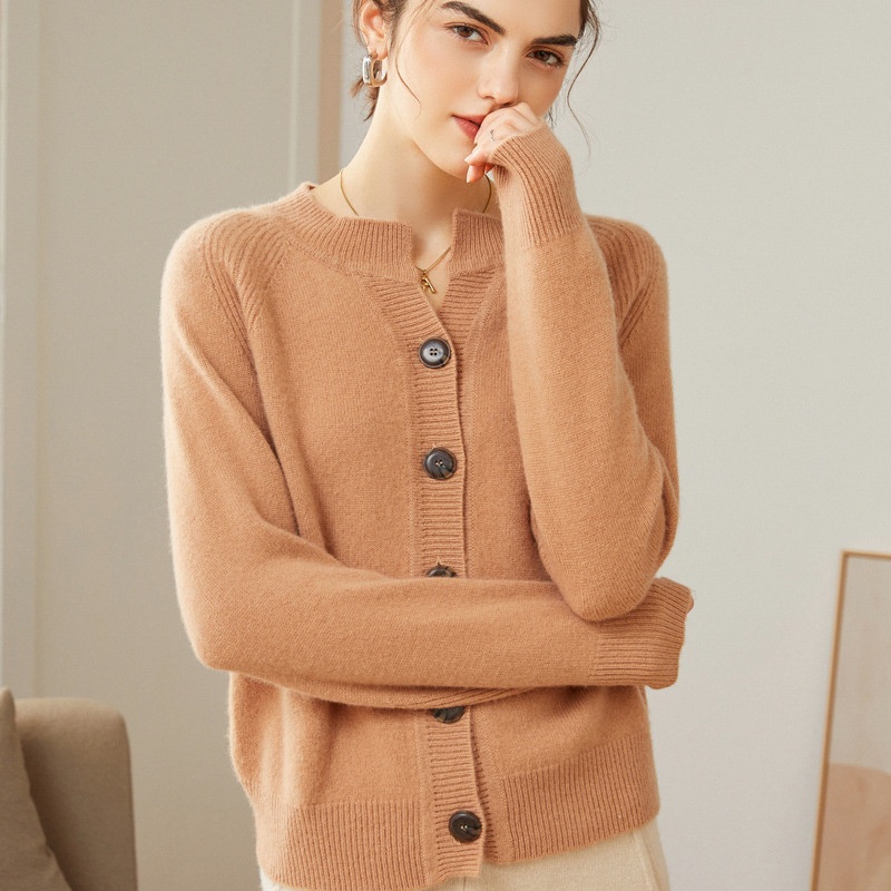 European and American New Womens Sweater Womens Long Sleeve Crewneck Solid Color Twist Casual Knitted Pullover Top Cardigan – Spring Autumn Short Sleeves V Neck Cardigan and Women Cardigan price