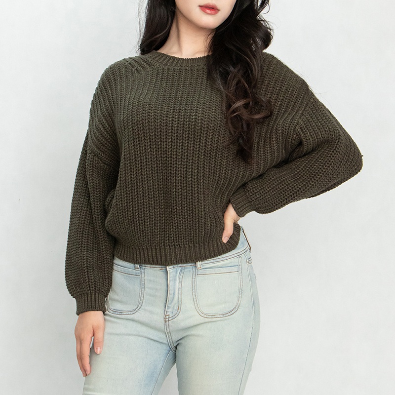OEM Service Custom Women Round Neck Winter 100% Cotton Swearter – Women Sweater and Cotton Sweater price