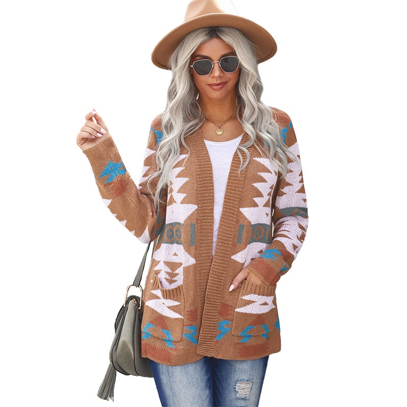 Plus Size Autumn Winter Mid-Length Loose Knit Cardigans for Woman – Cardigan Sweater Long Sleeve and Women Sweater Coat price