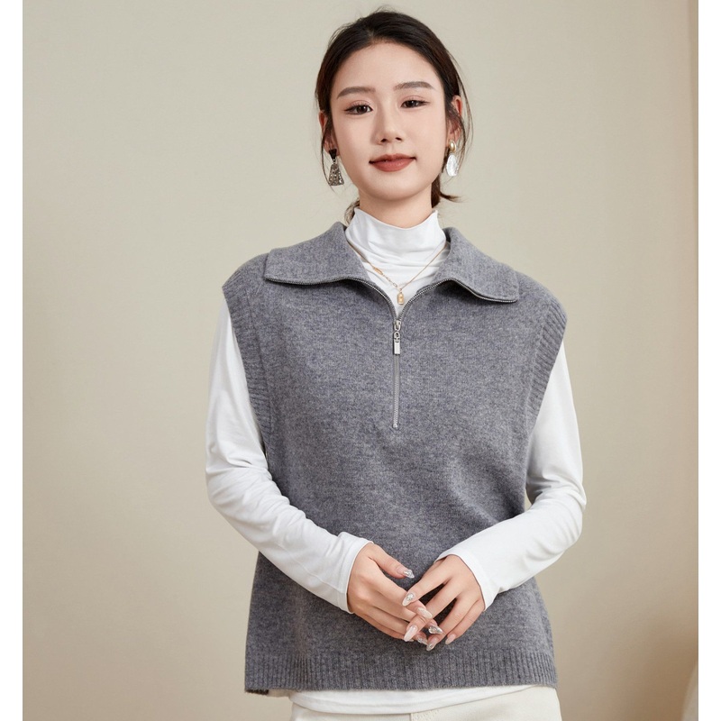 Womens Classic Solid Color 100% Merino Wool Sleeveless Sweater Vest – Wool Sweater and Womens Sweater price