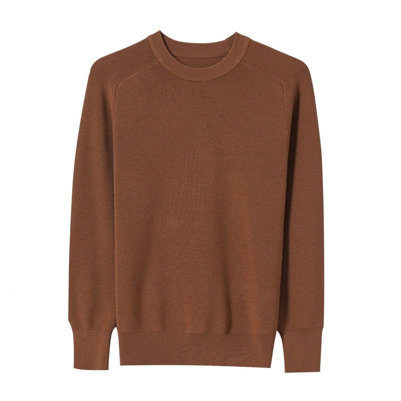 Autumn Winter Heavyweight Mens Fashion Extrafine Merino Wool Crew Neck Jumper Sweater – Sweater and Wool Sweater price