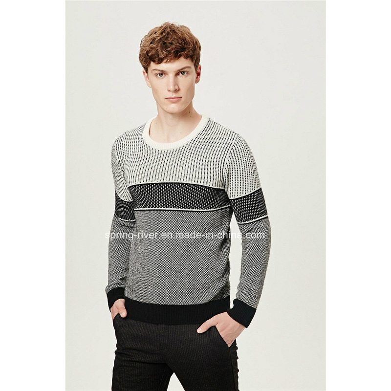 Custom Striped Round Neck Knit Men Pullover Sweater – Sweater and Man Sweater price