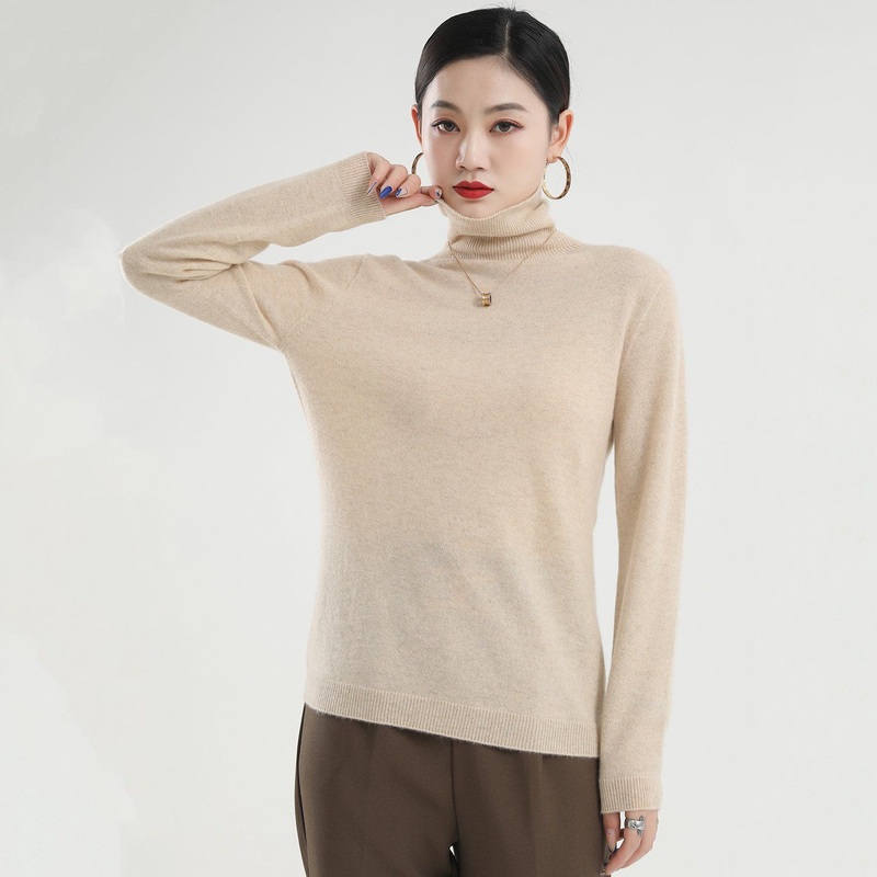 Ladies Fashion 100% Cashmere Classic Turtleneck Pullover Sweater – Sweater and Womens Sweater price