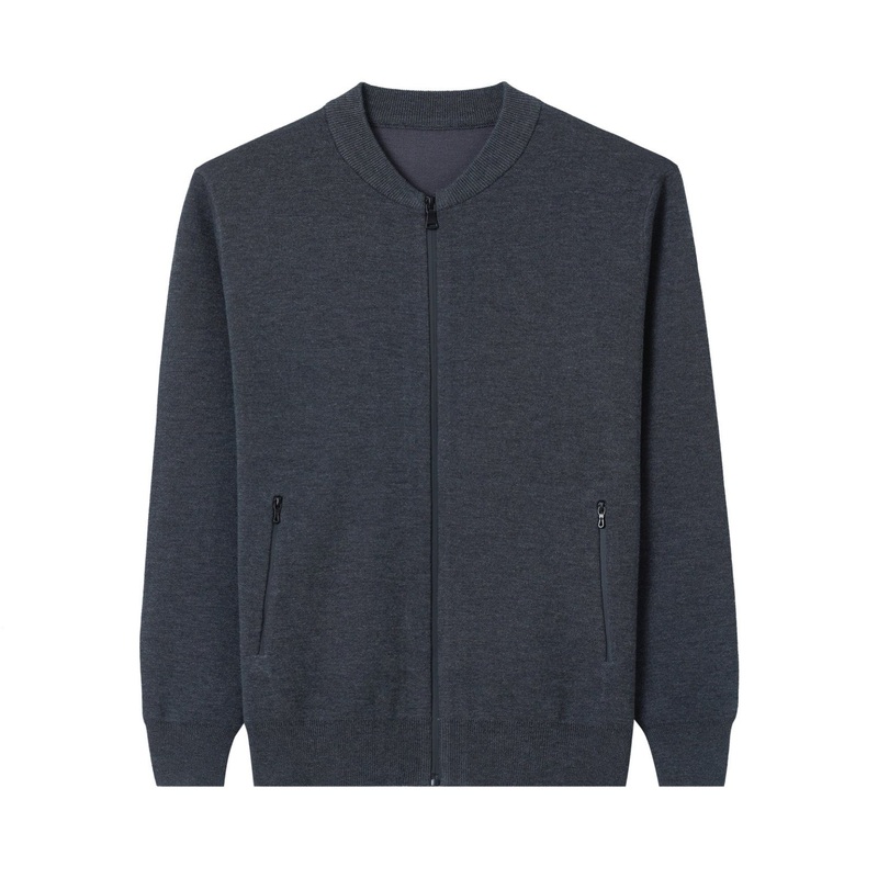 Most Popular Leisure Fashion Merino Wool Blends Men S Baseball Collar Bomber Jacket – Sweater and Bomber price
