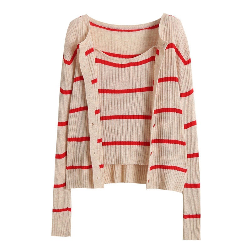 Nnr Hot Sale Fashion Oversized Sweater High Quality Striped Lantern Sleeve Duster Cardigan Sweater for Women – Sweater and Women Sweater price