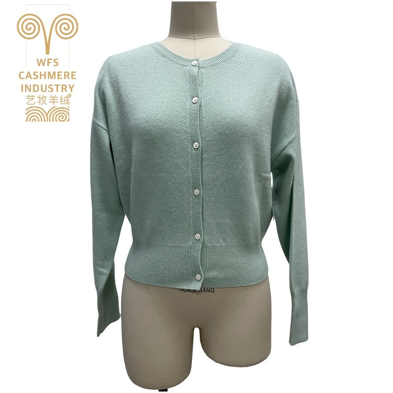 Womens Round Neck 3/4 Sleeve Neat Color Fashionable Loose Casual Commuting Daily Knitted Pullover – Cardigan and Knitted Cardigan price