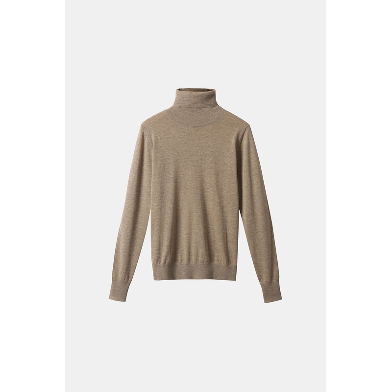 Cashmere Women Knitting Long Sleeve Turtle Neck High Neck Mock Pullover Sweater – Women Sweater and Cashmere Sweater price