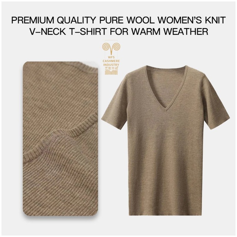 Chic and Sophisticated V-Neck High-Quality Wool Sleeveless Dress, Ideal for Casual Summer Wear – Pure Wool and Natural Yarns price