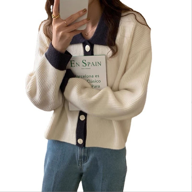 Nnr Custom Logo Oversized Knitted Ladies Knit Jacquard Loose Women Cardigans Sweater – Sweater and Women Sweater price