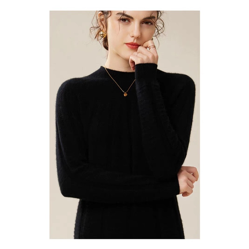 Stylish Cotton Classic Plain Color Knit Dress for Trendy Women – Women Sweater Dress and Turtleneck Women Sweater Dress price