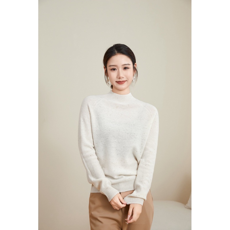 Womens Roundneck/Highneck Ultra Soft Light Pullover Sweater 91% Merino Wool 9% Lurex – Wool Sweater and Womens Sweater price