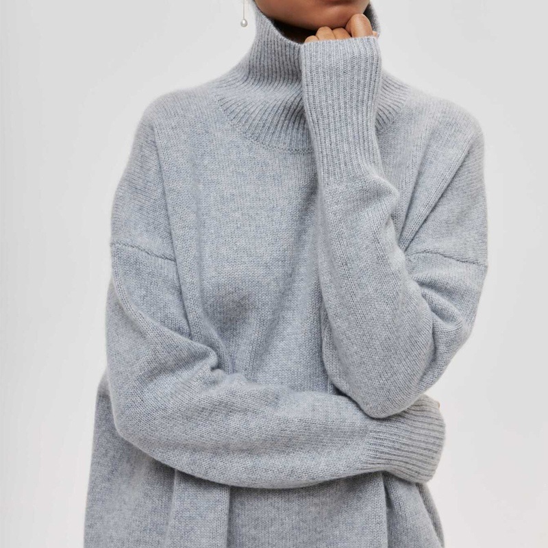 Womens Viscose High Neck Ribbed Sweater  Classic Style in Multiple Colors Wholesale & Retail Viscose Blend Knitwear, No MOQ – Classic Style Knitwear and High Neck Knitwear price