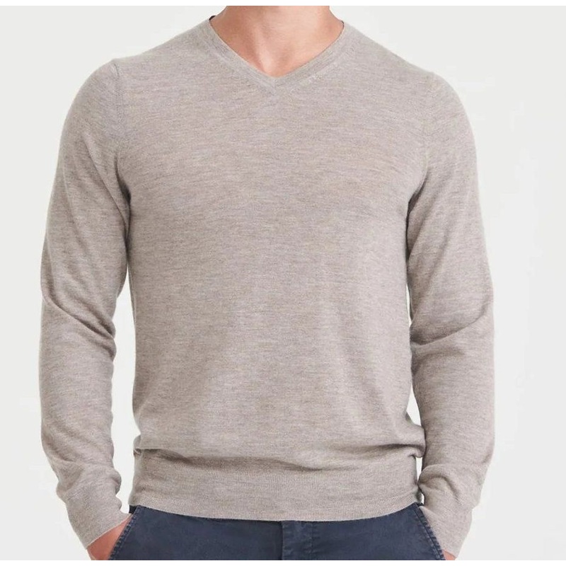 Cashmere Knitted Mens Fashion V-Neck Ultra Light-Weight Pullover Sweater Jumper – Sweater and Cashmere price|M