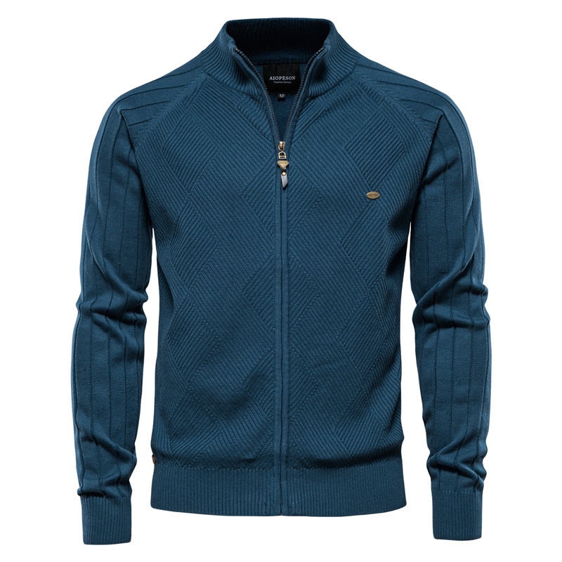 Custom Fall Winter Knitwear Zipper Knitted Men Sweater Coat Cardigan – Custom Cardigan Men and Design Cardigan Sweater price