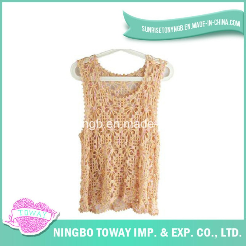 Hand Crochet High Quality Sweaters Lady Knitting Vest-04 – Loom and Knitting Loom price